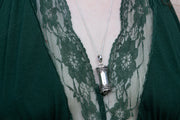 wide sterling silver pendant